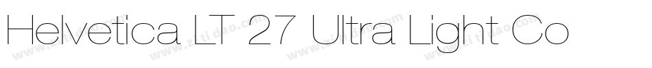 Helvetica LT 27 Ultra Light Condensed字体转换